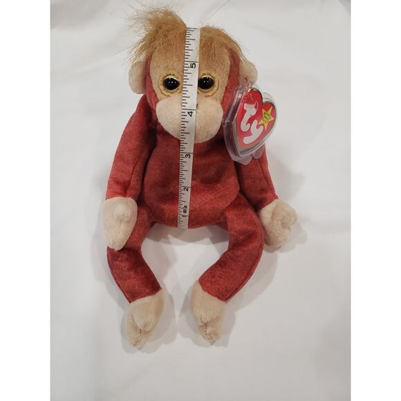 TY Original Beanie Baby Schweetheart Orangutan Monkey Plush Animal - Picture 5 of 6
